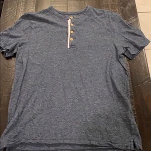 Medium Merona Short Sleeve T-Shirt Button Front